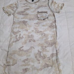 Camouflage T-Shirt Dress